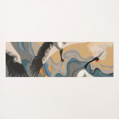 torenhoge hijskranen boven de rivier yogamat (Achterkant (horizontaal))