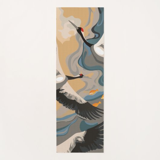 torenhoge hijskranen boven de rivier yogamat (Voorkant)