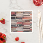 Torenhoge muur van boeken Gefeliciteerd Custom Nam Servetten (Insitu)