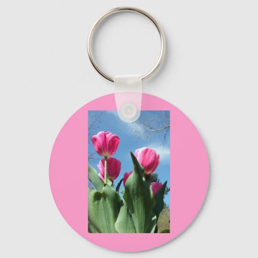 torenhoge tulpen sleutelhanger (Voorkant)