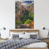 TORENHOOG BOVEN - RONDA, SPANJE CANVAS AFDRUK (Insitu (Slaapkamer))