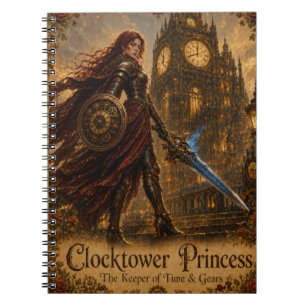 Torenklok Prinses Bewaarster van Tijd en Tandwiele Notitieboek
