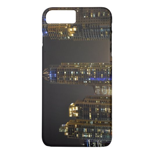 Torens in Dubai Marina bij nacht Case-Mate iPhone Case (Achterkant)