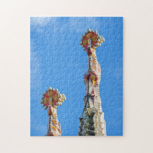 Torens van La Sagrada Familia in Barcelona, Spanje Legpuzzel