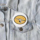 Torenvalk Kranige Roofvogel Ronde Button 7,6 Cm (In situ)