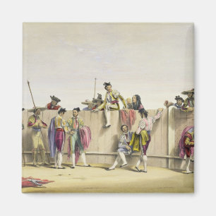 Toreros Reposing between the Bulls, 1865 (kleur l Magneet