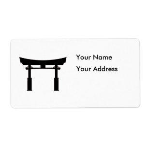 Tori Gate Silhouette Etiket