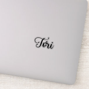 Tori Naam - Handgeschreven kalligrafie Sticker