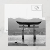 Torii en Deer Briefkaart (Voorkant / Achterkant)