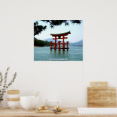 Torii gate, Itsukushima Shrine, Japan Poster (Keuken)