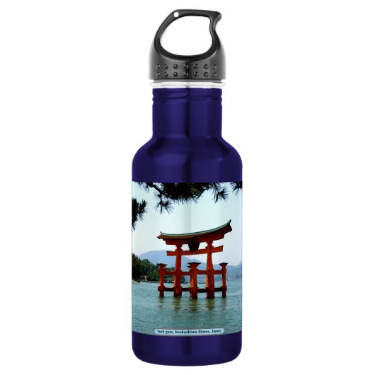 Torii gate, Itsukushima Shrine, Japan Waterfles (Voorkant)