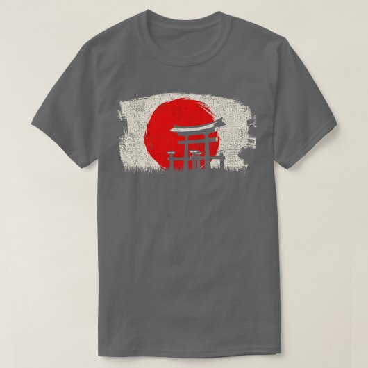 Torii Gate Japanse Architectuur Kunst T-shirt (Design voorkant)