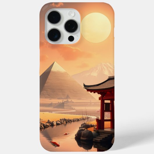 Torii Gates en de piramides Case-Mate iPhone Case (Achterkant)