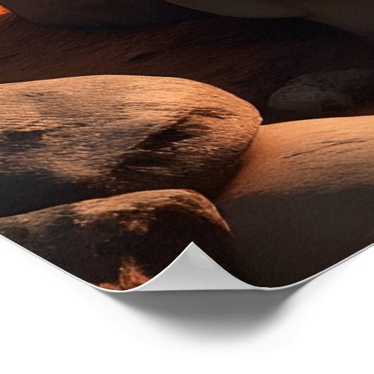 Torii Gates en de piramides Poster (Hoek)