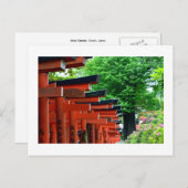 Torii Gates, Nezu Shrine: Tokyo, Japan Briefkaart (Voorkant / Achterkant)