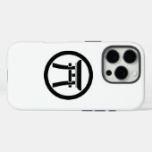 Torii in een cirkel Case-Mate iPhone case (Achterkant (horizontaal))