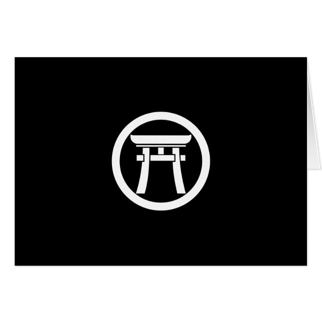 Torii in een middelste cirkel (Voorkant Horizontaal)