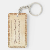 Torii Kiyomasu danst schoonheid japanese inkt Sleutelhanger (achterkant)