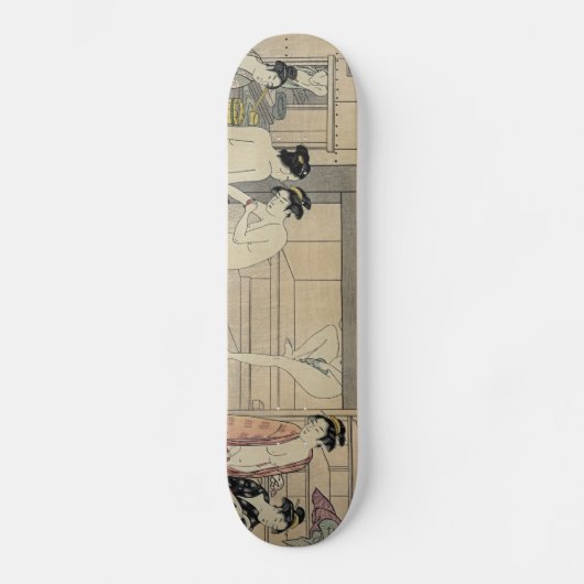 Torii Kiyonaga-badhuisvrouwen Persoonlijk Skateboard (Voorkant)