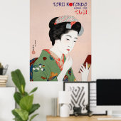 Torii Kotondo Geisha Poster – Traditioneel Japans (Thuiskantoor)
