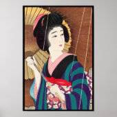 Torii Kotondo Twelve Aspects of Women, Rain Poster (Voorkant)