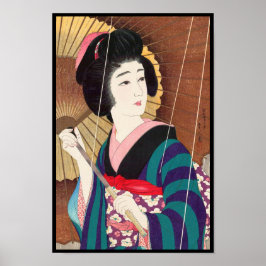 Torii Kotondo Twelve Aspects of Women, Rain Poster