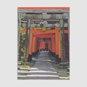 Torii-poorten - Kyoto, Japan, Azië Tissuepapier