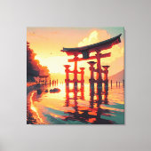 Torii van het Rijzende Licht Canvas Afdruk (Voorkant)