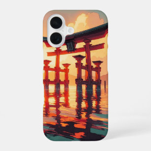 Torii van het Rijzende Licht iPhone 16 Hoesje
