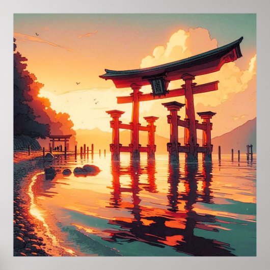 Torii van het Rijzende Licht Poster (Voorkant)