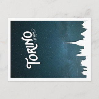 Torino bij nacht - briefkaart