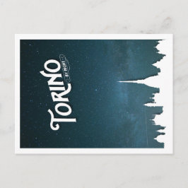 Torino bij nacht - briefkaart