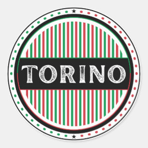 Torino City Pride Embleem – Italiaanse identiteit Ronde Sticker