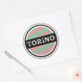Torino City Pride Emblem – Italian Identity Ronde Sticker (Envelop)