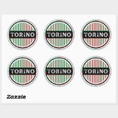 Torino City Pride Emblem – Italian Identity Ronde Sticker (Vel)