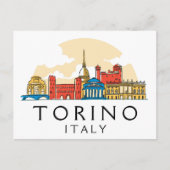 Torino Italië  stadsgezicht Briefkaart (Voorkant)