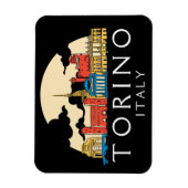 Torino Italië stadsgezicht Magneet (Verticaal)