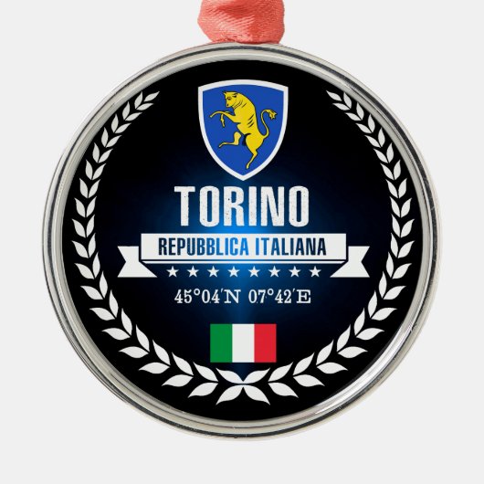 Torino Metalen Ornament (Voorkant)