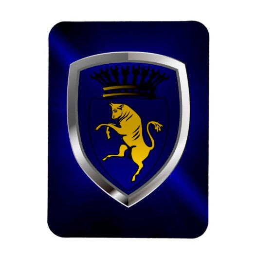 Torino Mettalic Emblem Magneet (Verticaal)