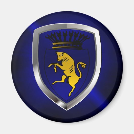 Torino Mettalic Emblem Magneet (Voorkant)