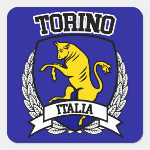 Torino Vierkante Sticker