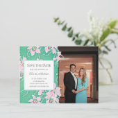 Tori's Trouw Save the Dates Kaart (Staand voorkant)