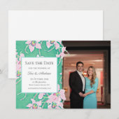 Tori's Trouwdag 'Save the Dates' Kaart (Voorkant / Achterkant)