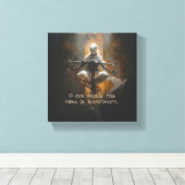 Tormenta (com frase) canvas afdruk (Insitu (Houten vloer))