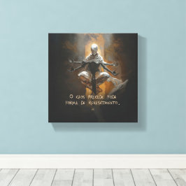 Tormenta (com frase) canvas afdruk