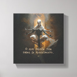 Tormenta (com frase) canvas afdruk