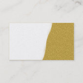 Torn Away - Amber Embossed Texture - Gold Visitekaartje (Achterkant)