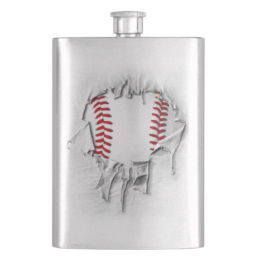 Torn Baseball Flask Flacon (Voorkant)