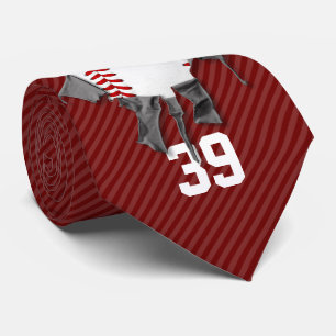 Torn Baseball (gepersonaliseerd) Stropdas
