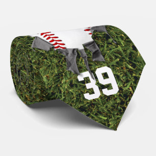 Torn Baseball (gras/gepersonaliseerd) Stropdas